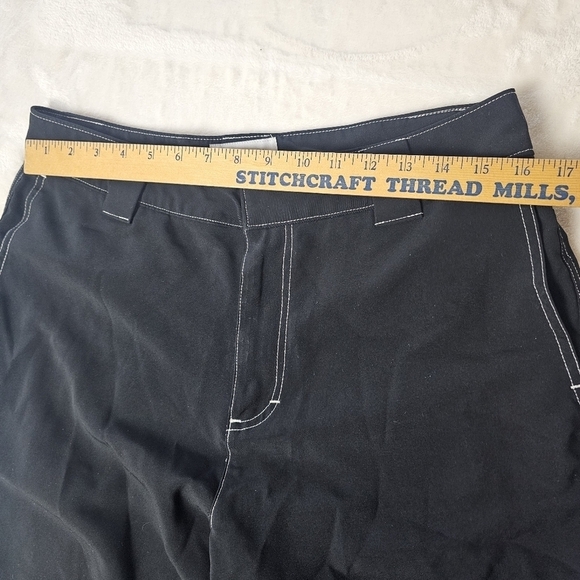 Urban Outfitter’s Pants 32 Men’s Black white stitching accent trousers work pant - Picture 3 of 10